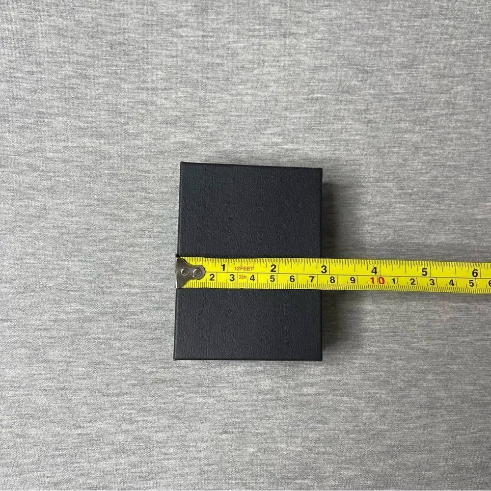 Macy’s Solid Black 4” x 3” Jewelry Necklace & Bracelet Gift Box